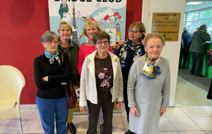 Finale du comité - Dames x Quatre Performance - 
Mesdames Marie Claude HUBERT, Annie GUENNOC BOUAKAZ, Martine JEAN, Jacqueline COQUEVAL, Joelle TEKIN et Michèle LEMERCIER (15 novembre 2024)